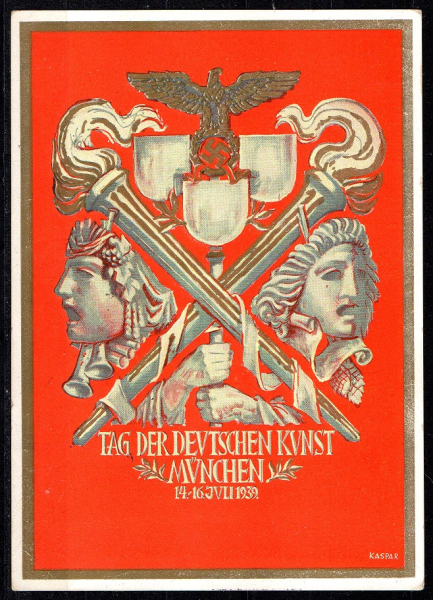 Propagandakarte Tag der deutschen Kunst.